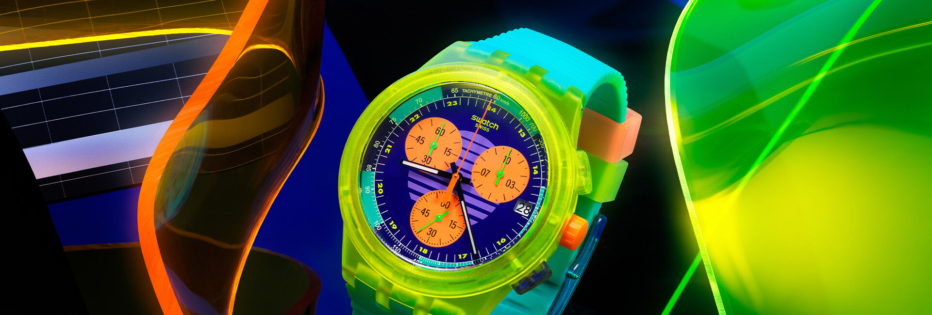 Neon watches from Swatch