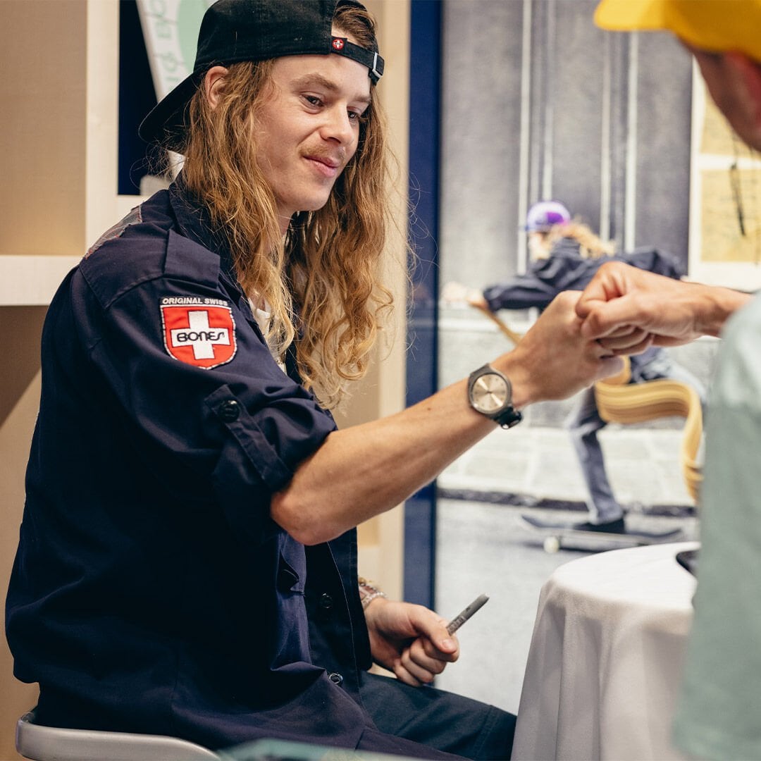 Andy Anderson at a meet-and-greet