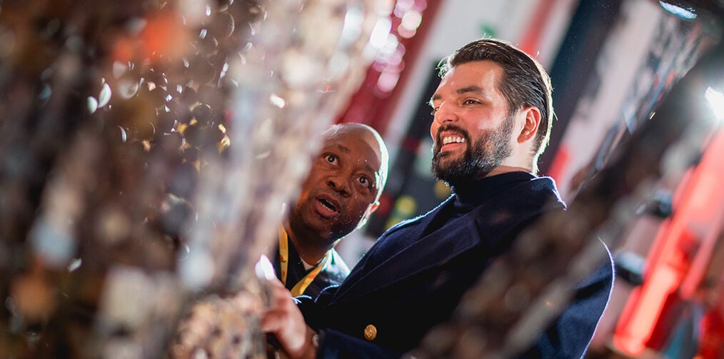 Member in Swatch store