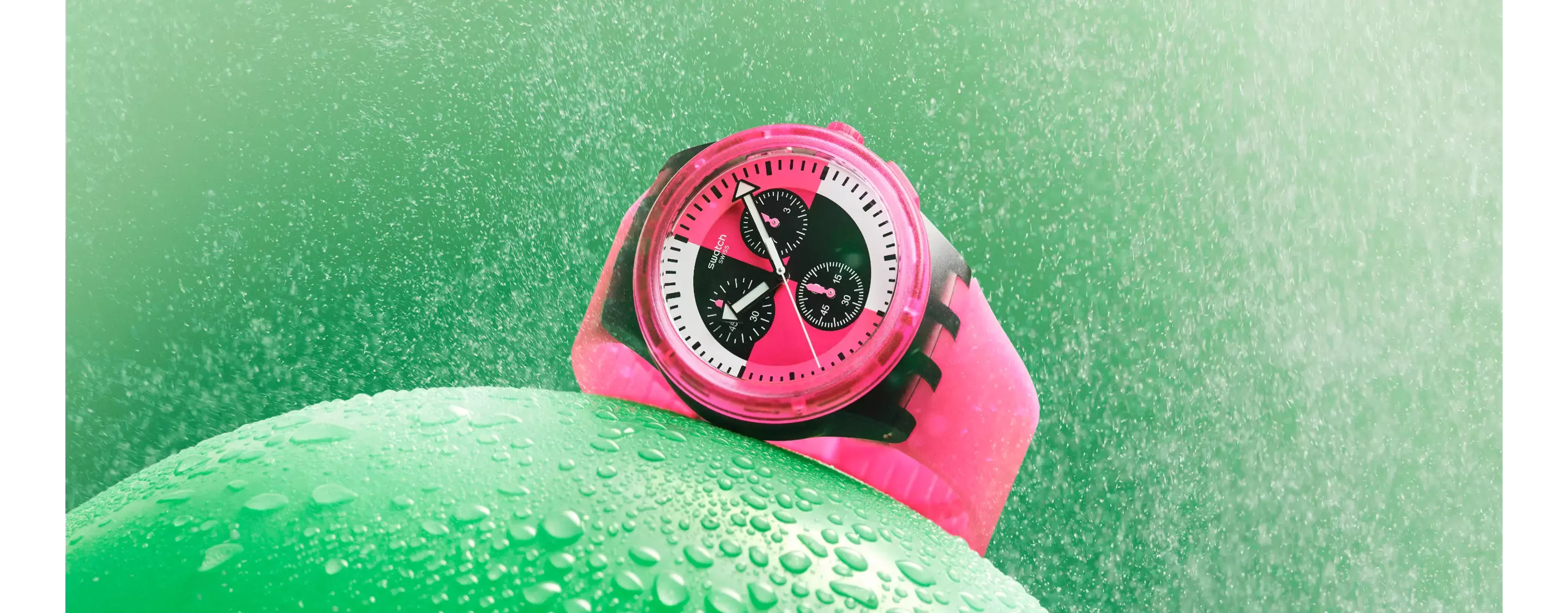 SWATCH SMASH IT - SUSB110	FUCHSIA LINES