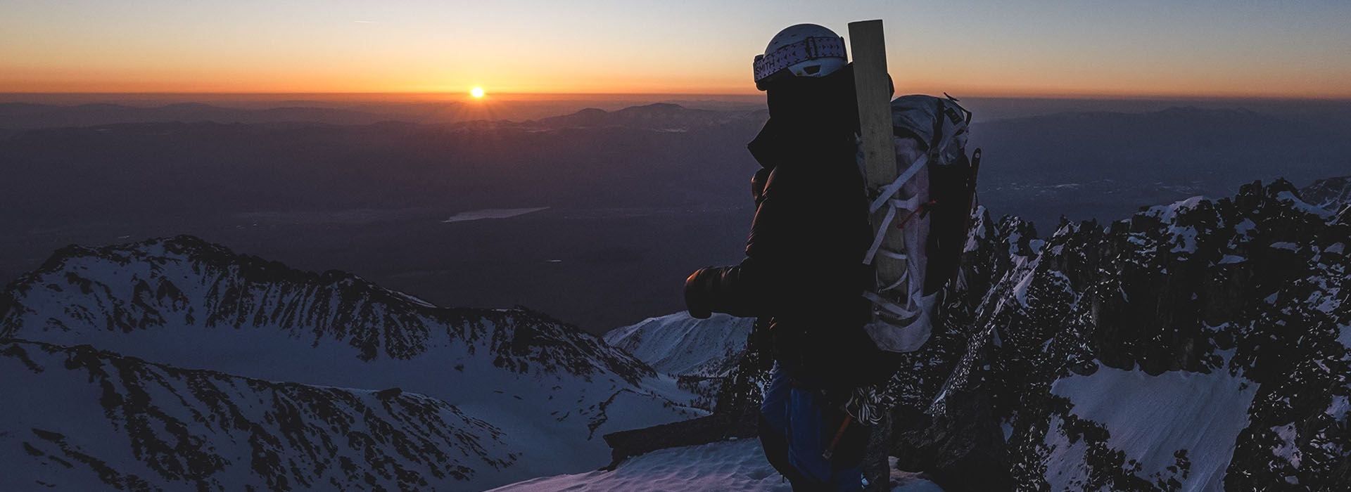 Cody Townsend at the top of the mountain