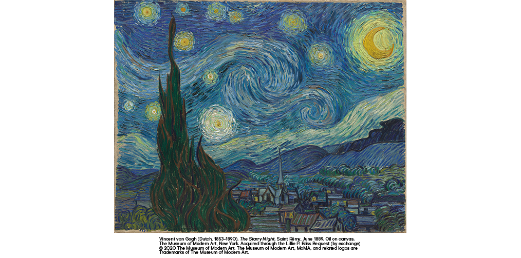 The Starry Night (1889) by Vincent van Gogh
