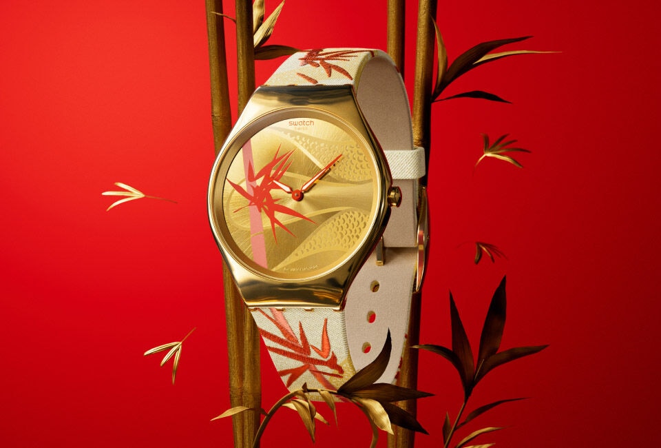 GOLDEN RED BAMBOO - SYXZ105 | Swatch® United States