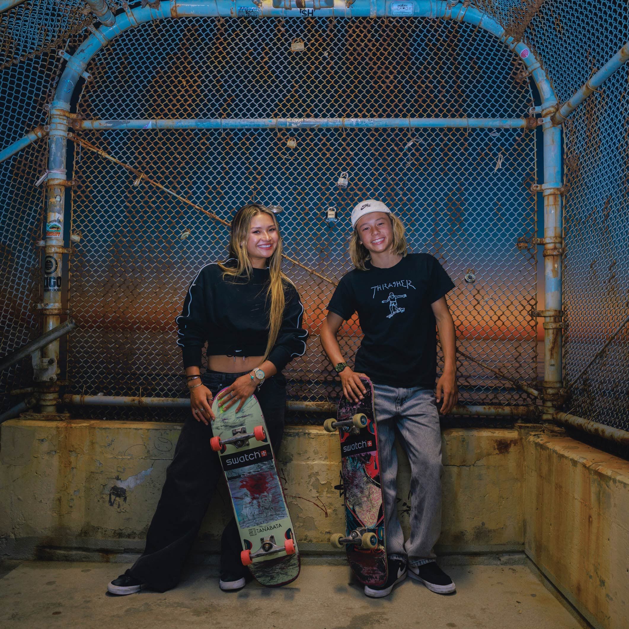 Sky Brown and Ocean Brown