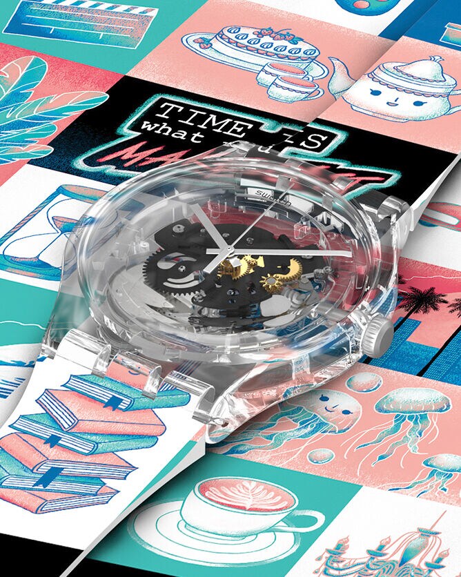 Swatch personnalisée clearance