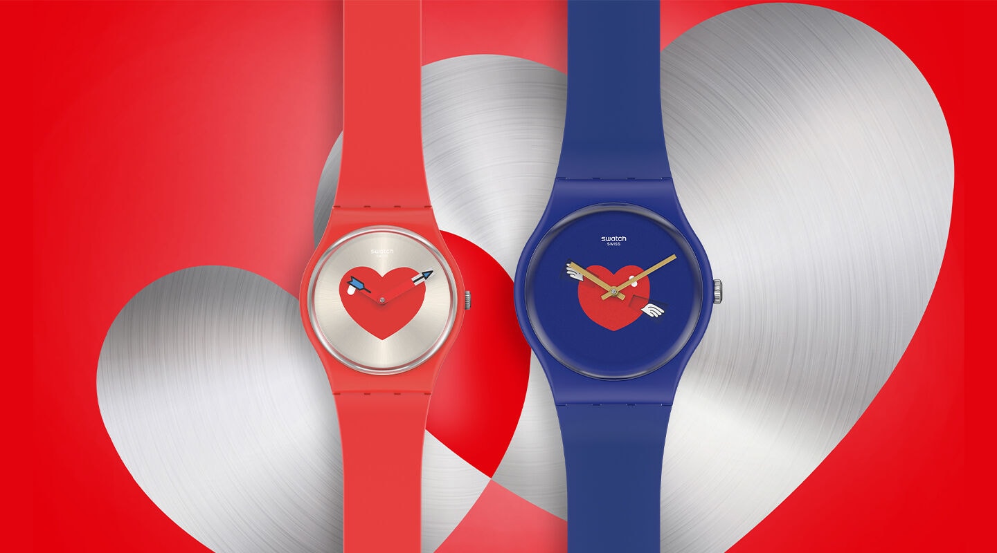 Matching Chinese Valentine s Day watches by Swatch