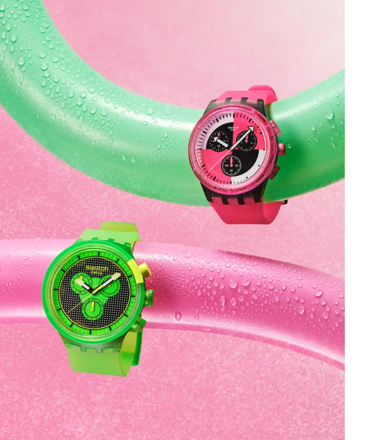 SWATCH SMASH IT - SB02G100	GLOWINGLY GREEN