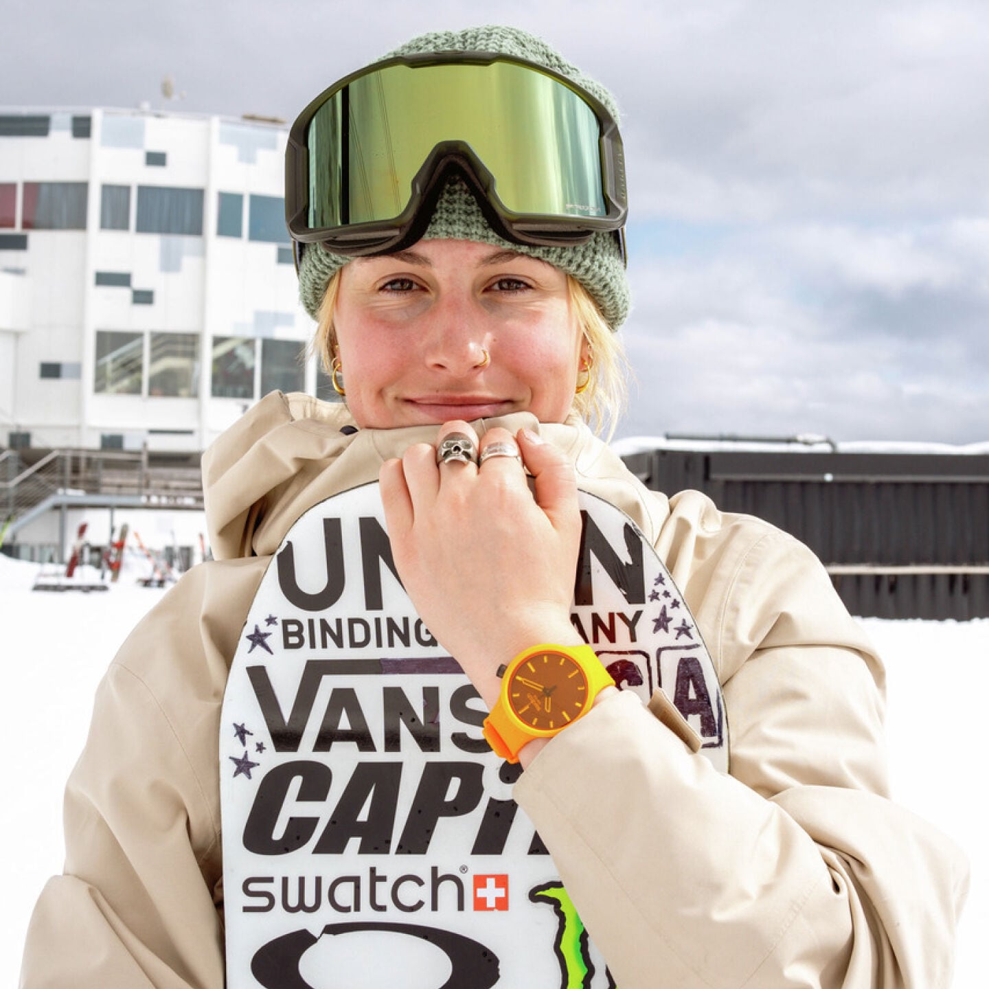 Mia Brookes, world champion snowboarder and Swatch Proteam athlete
