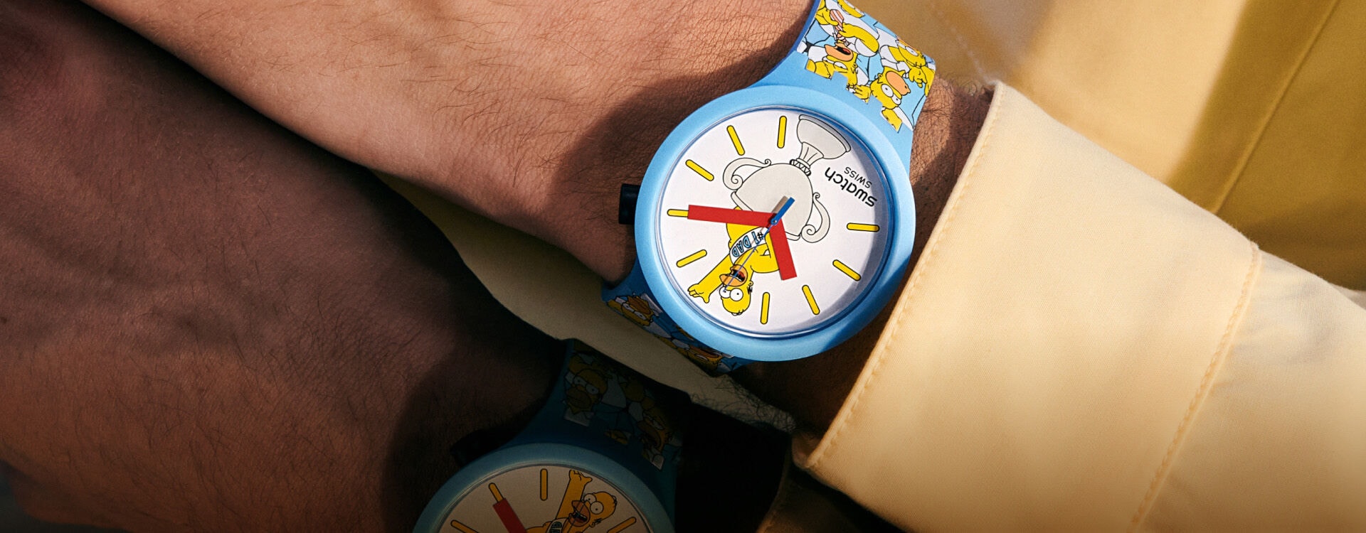 Swatch Reloj de Cuarzo Unisex Chemical Blue 45 mm : : Moda