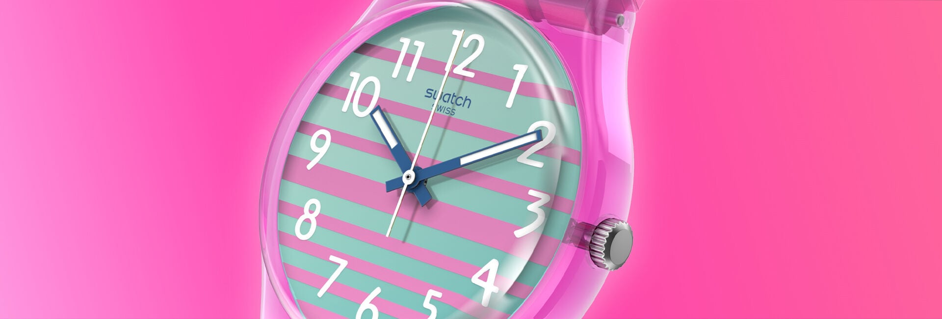 Pink outlet swatch watch
