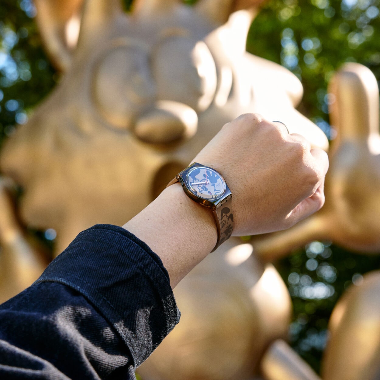 Verdy wearing the VICK BRONZE BY VERDY watch