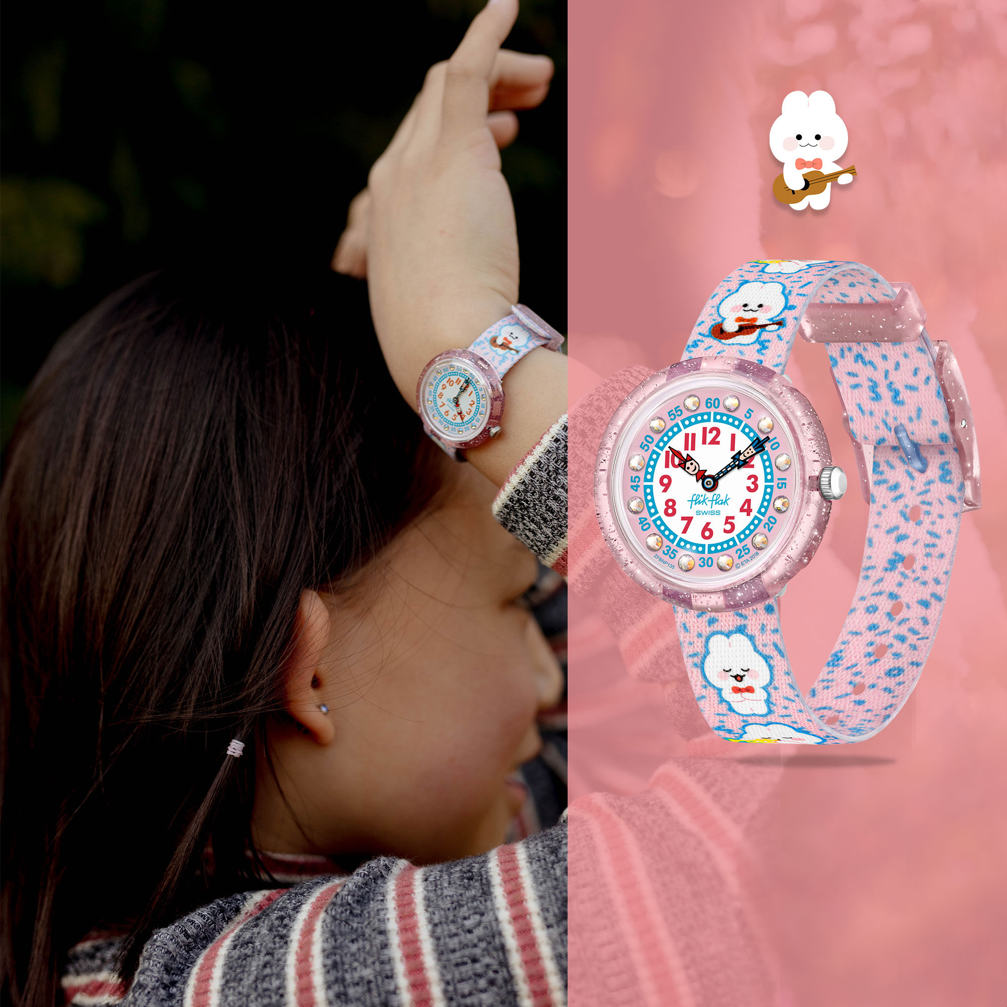 Montre flik store flak lapin