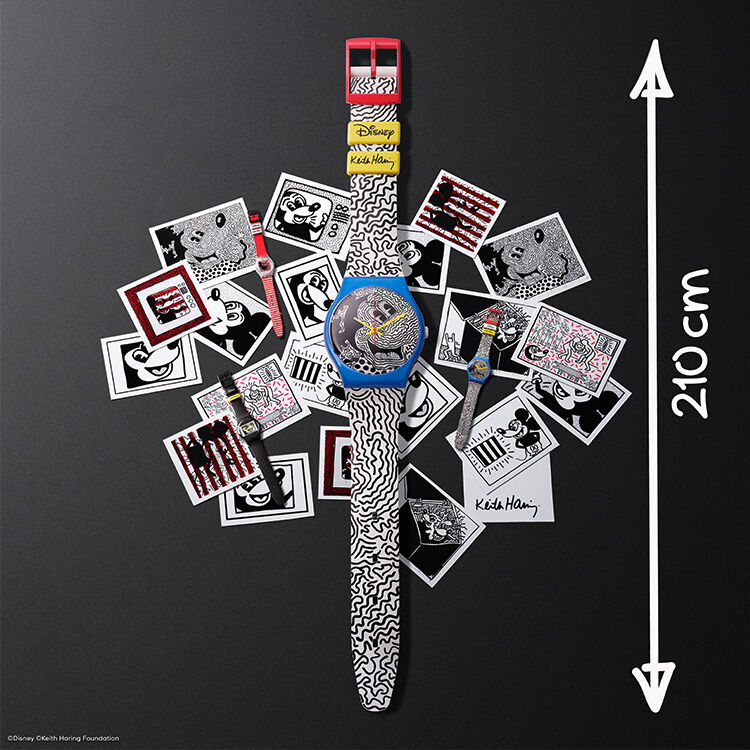 Time to design your Mickey Mouse X Keith Haring Swatch | WatchinTyme