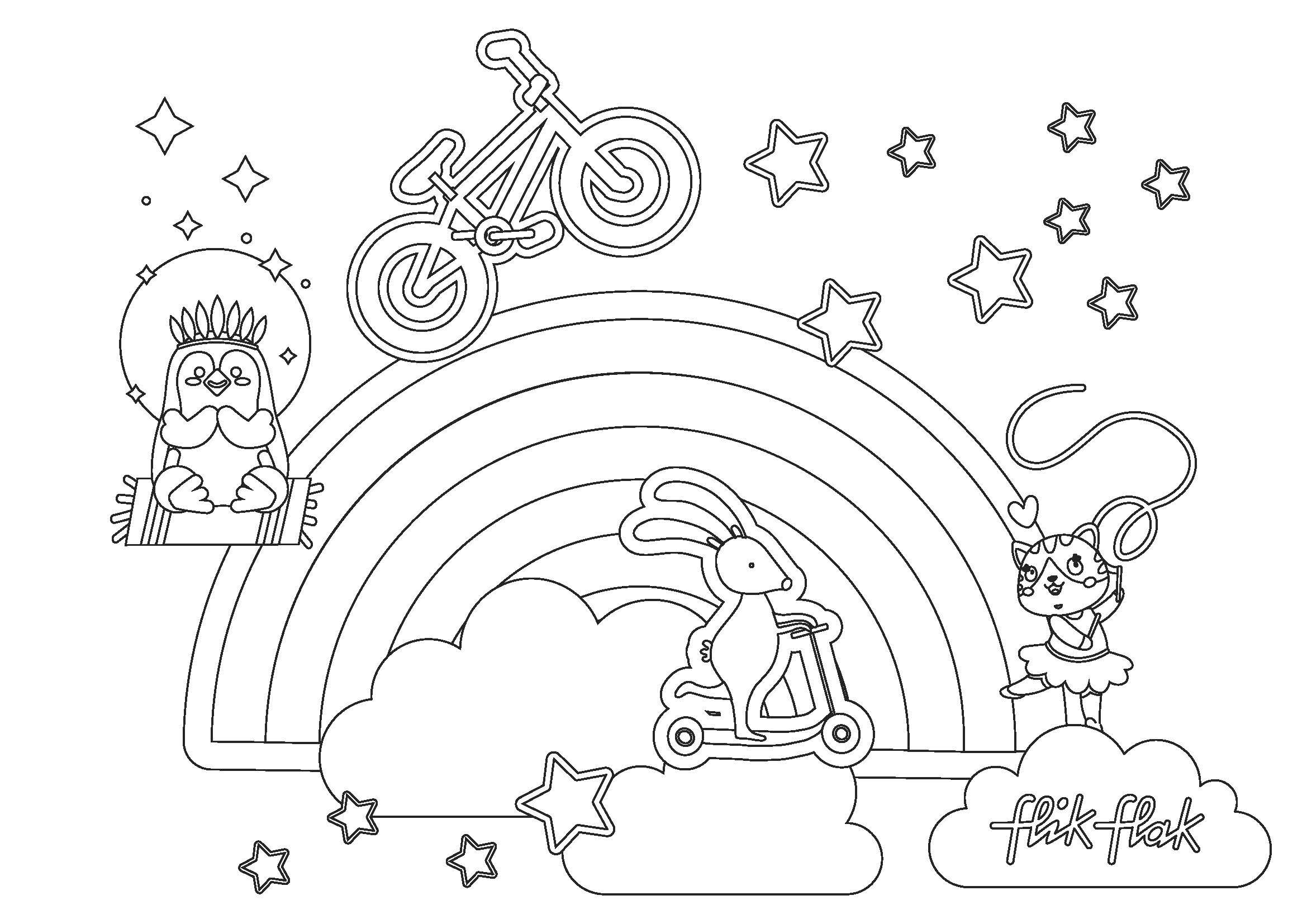 Sport Lovers Coloring Sheet