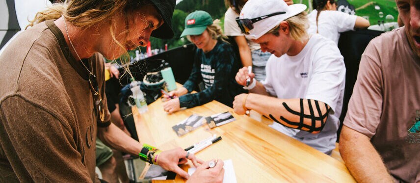 Signing session with Andy Anderson, Casey Brown, Erik Fedko and Sam Pilgrim
