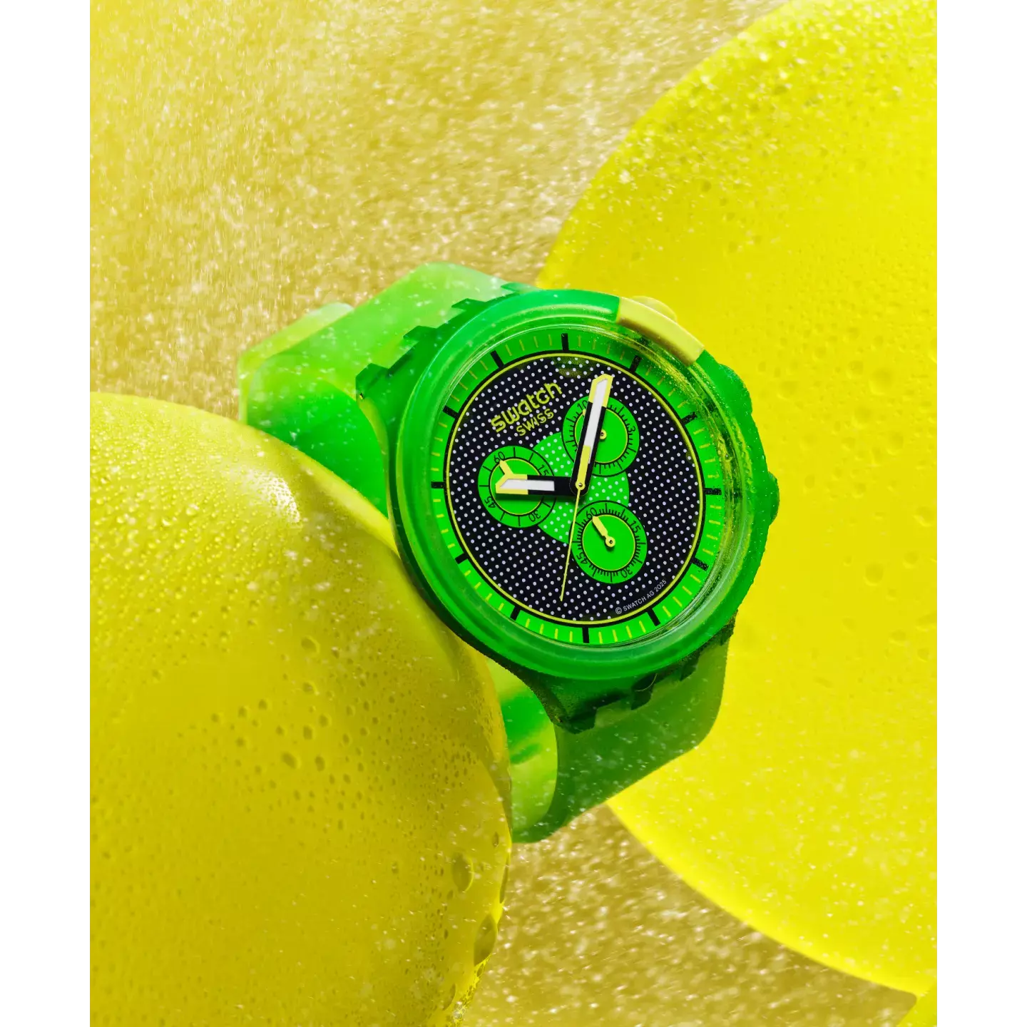 SWATCH SMASH IT - LP166	GLOWINGLY GREEN