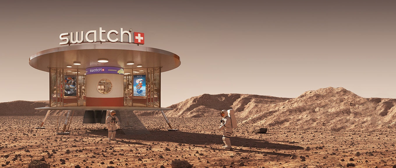 Swatch store in space