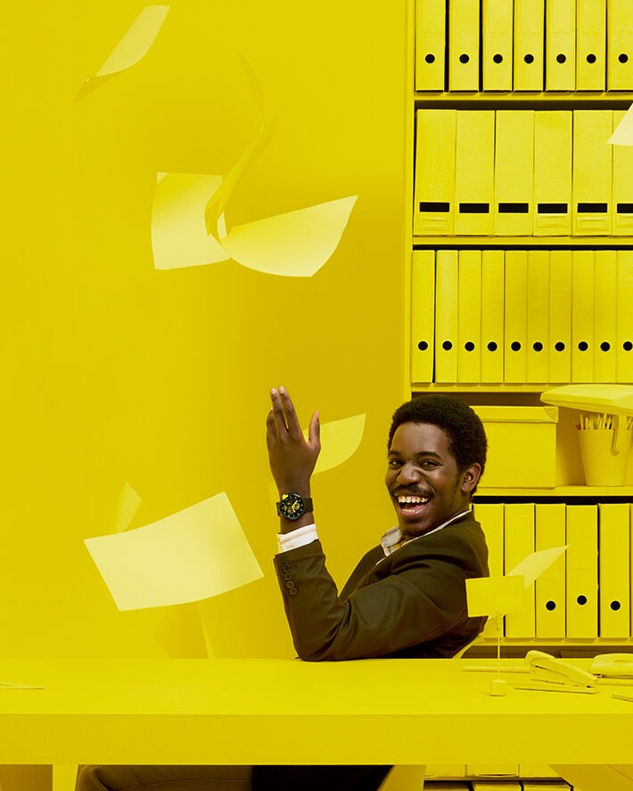 Swatch big bold yellow Clearance