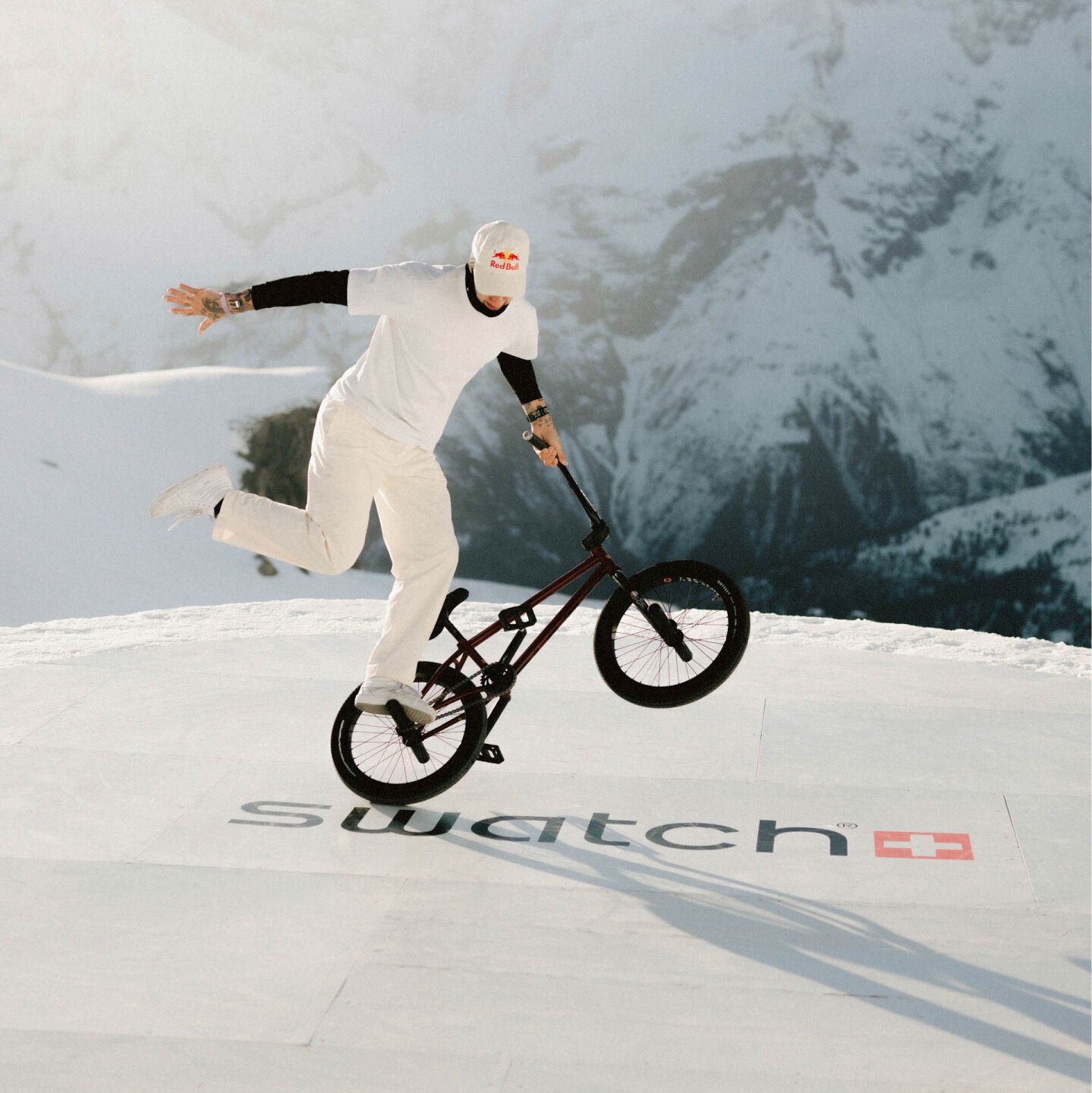 Matthias Dandois doing tricks at the nines