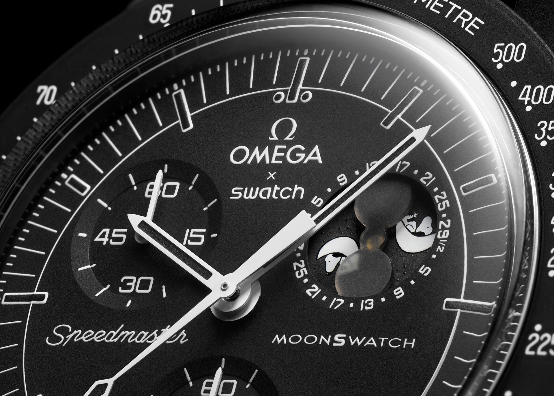 Bioceramic MoonSwatch Collection: MISSION TO THE MOONPHASE - NEW MOON