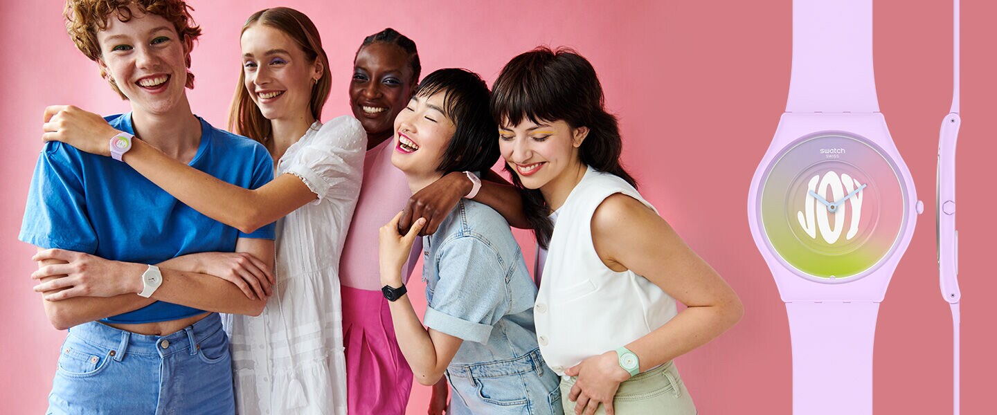 Happy women wearing the SKIN watches Happy women wearing the SKIN watches