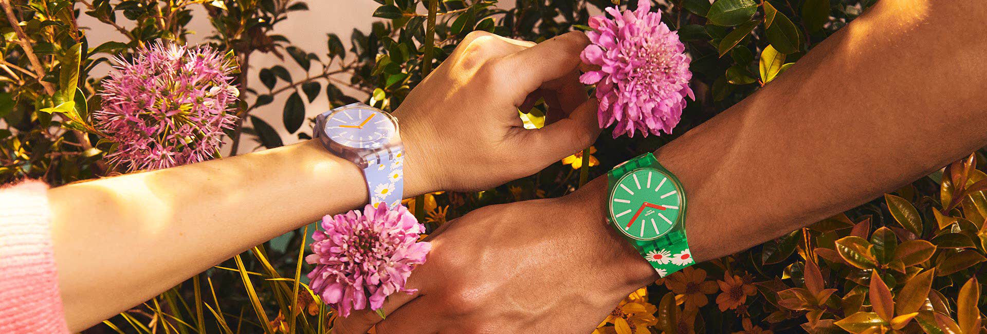 Floral watches Swatch