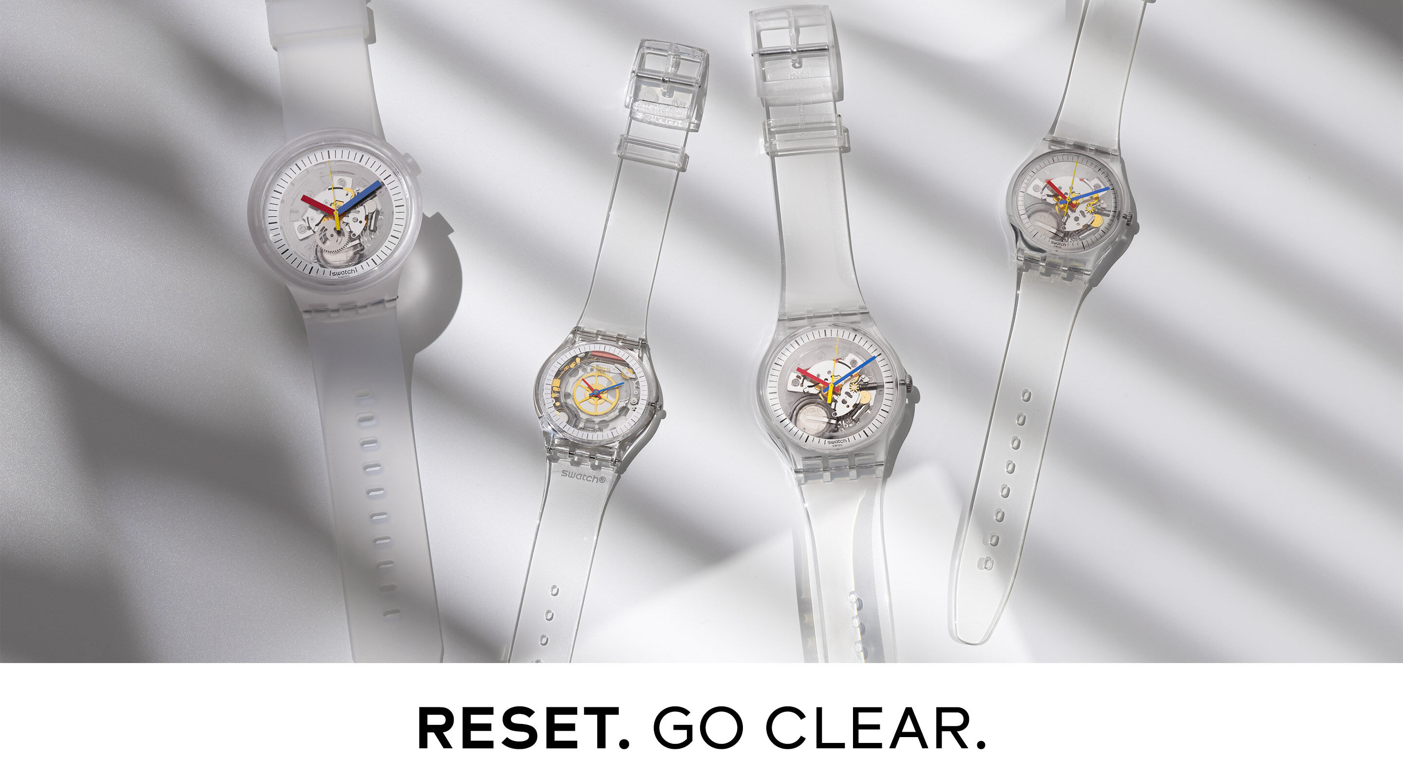 beast react Miss Swatch Clear – Transparent Watches