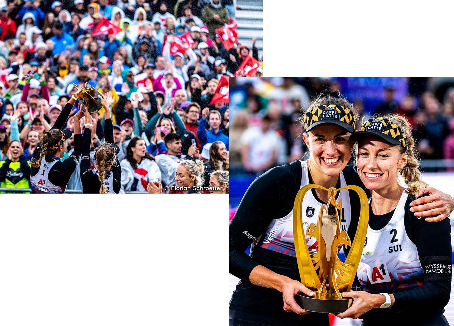 Tanja & Nina winning gold in the 2023 Beach Volley EU Championship