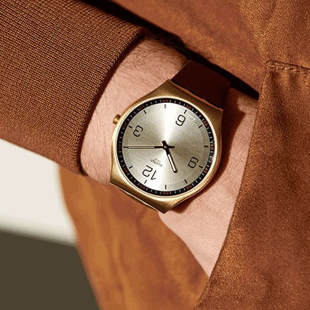 Skin Irony 42mm with brown strap 