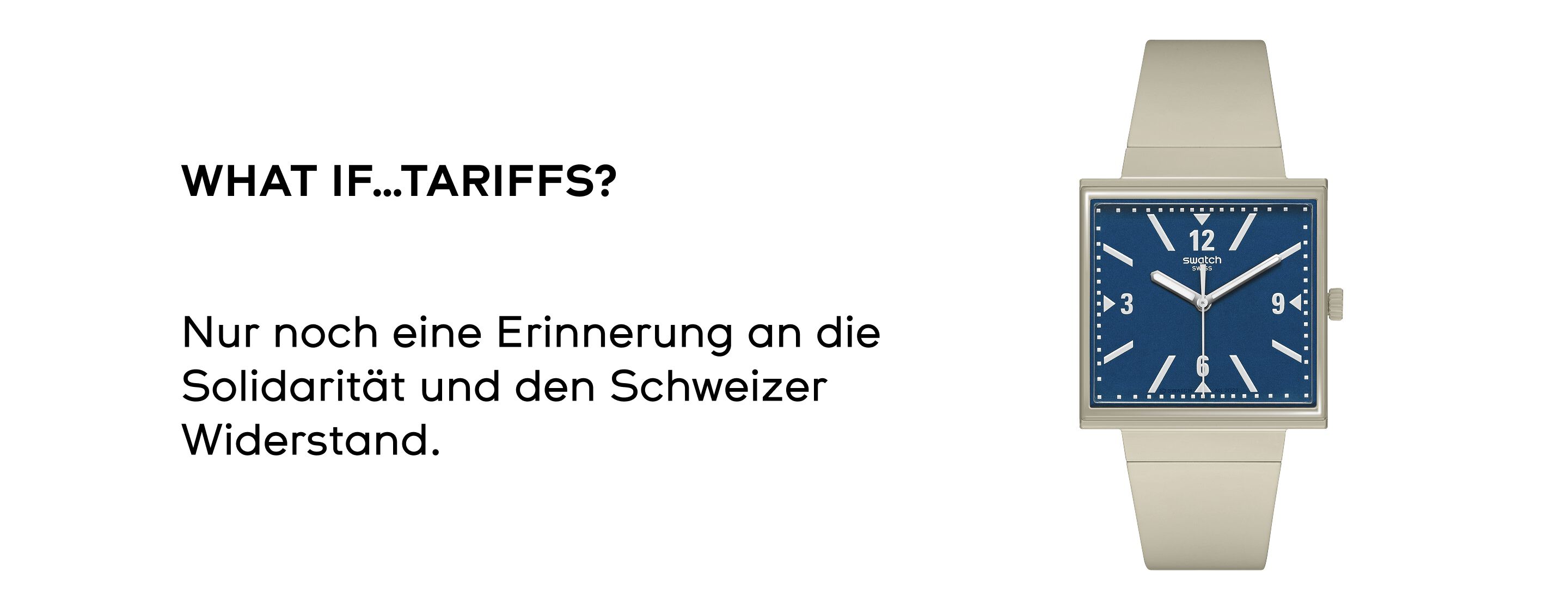 WHAT IF...TARIFFS? - SO34Z106