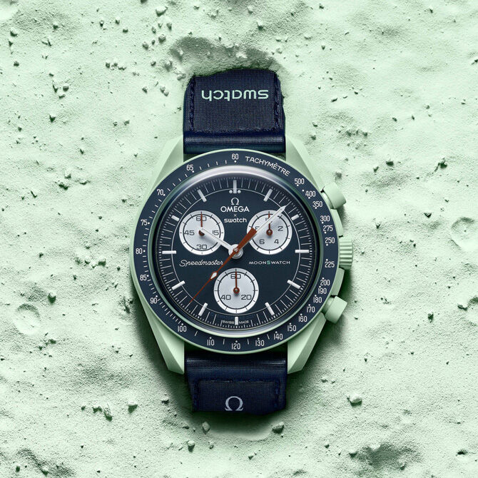 Gloednieuw Missie naar Neptunus Omega x Swatch Moonswatch Sieraden Horloges Horloges Herenhorloges 