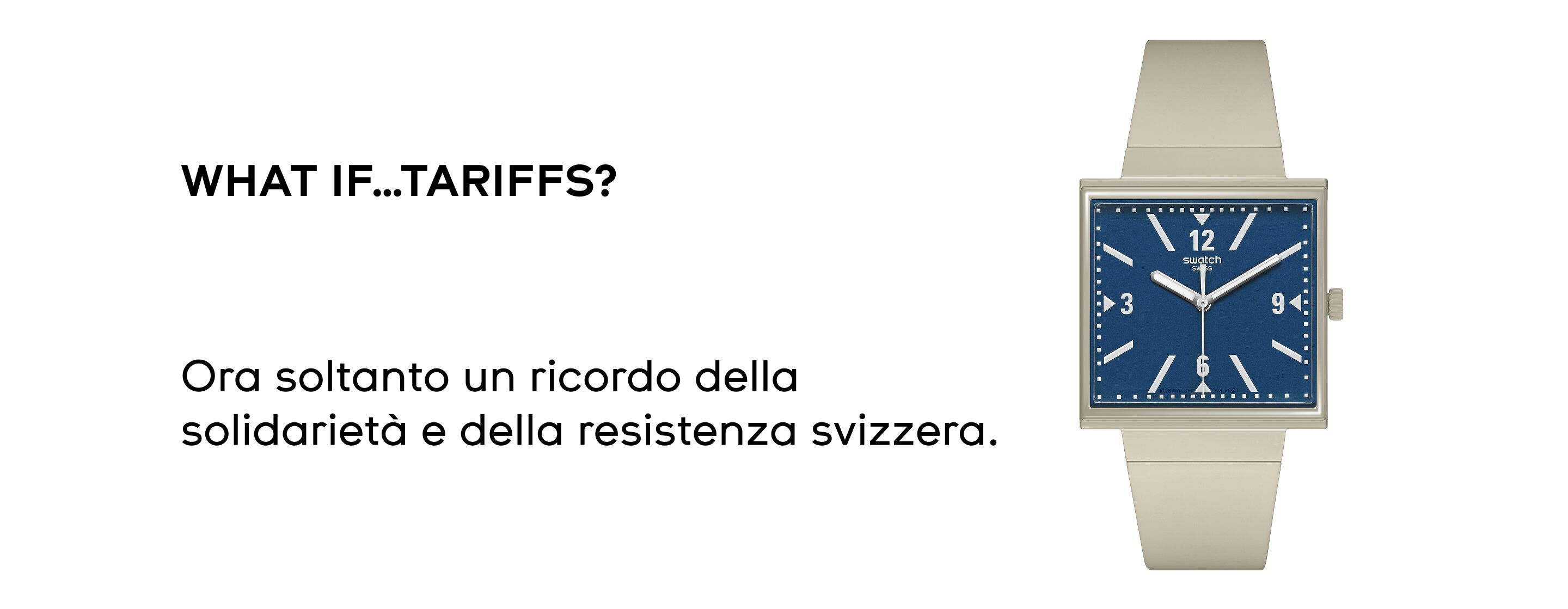 WHAT IF...TARIFFS? - SO34Z106
