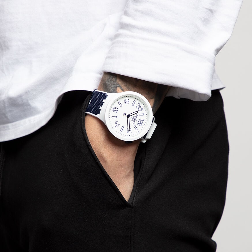 Swatch big bold white sales