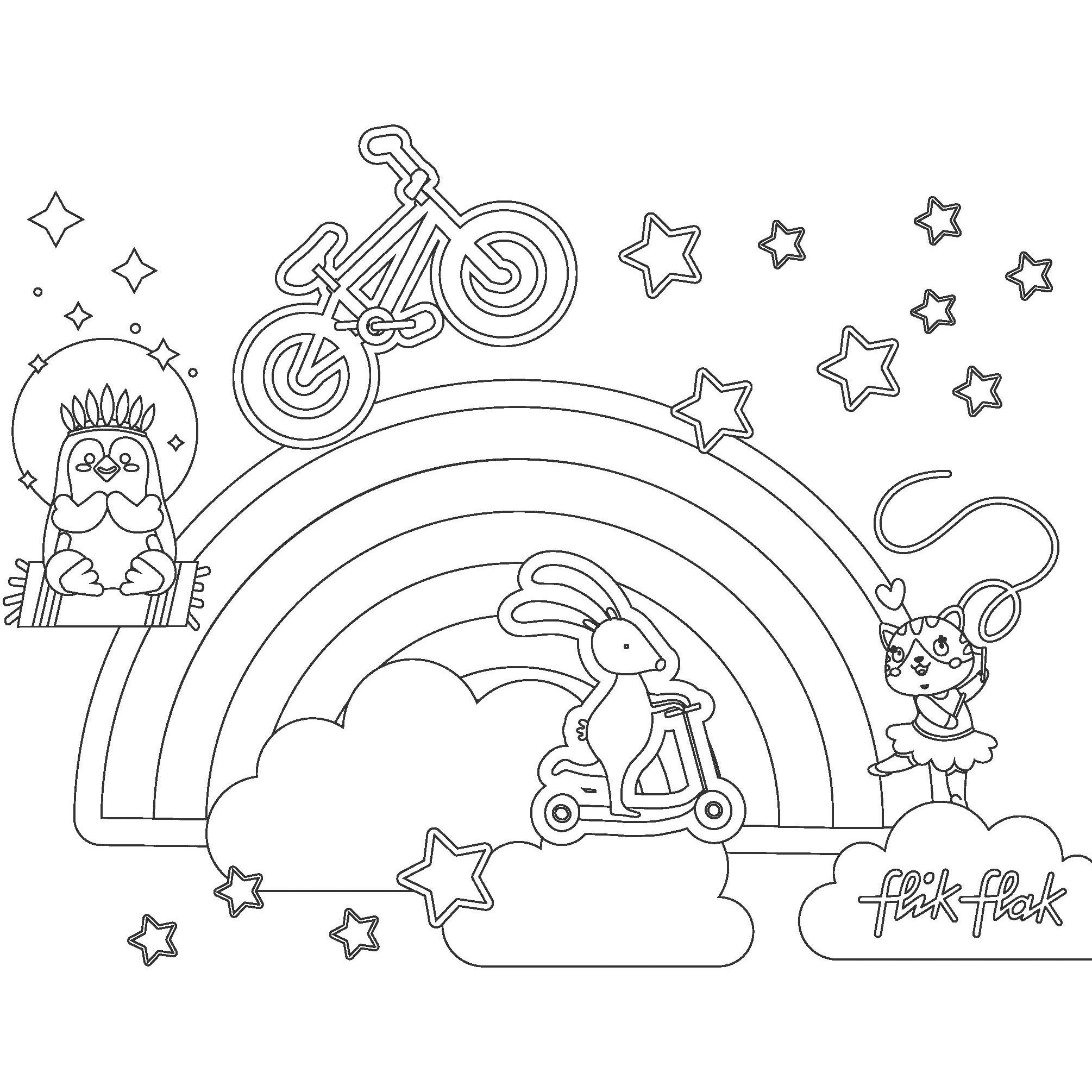 Flik Flak Sport Lover Coloring Sheet