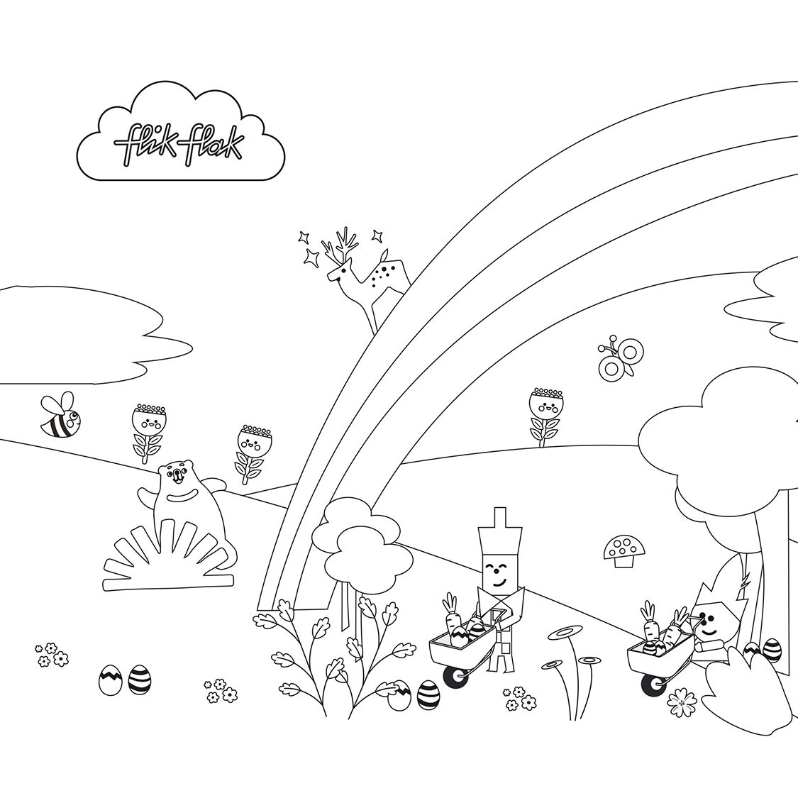 Coloring Sheet Garden Fiesta