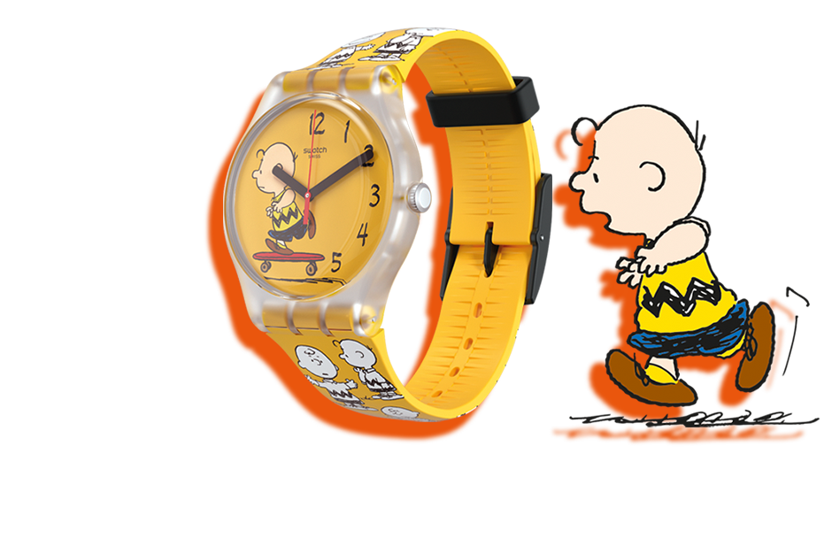Peanuts Snoopy Uhr Wanduhr 330x40mm 