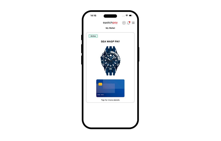 Curve card payment provider in Swatch Pay App