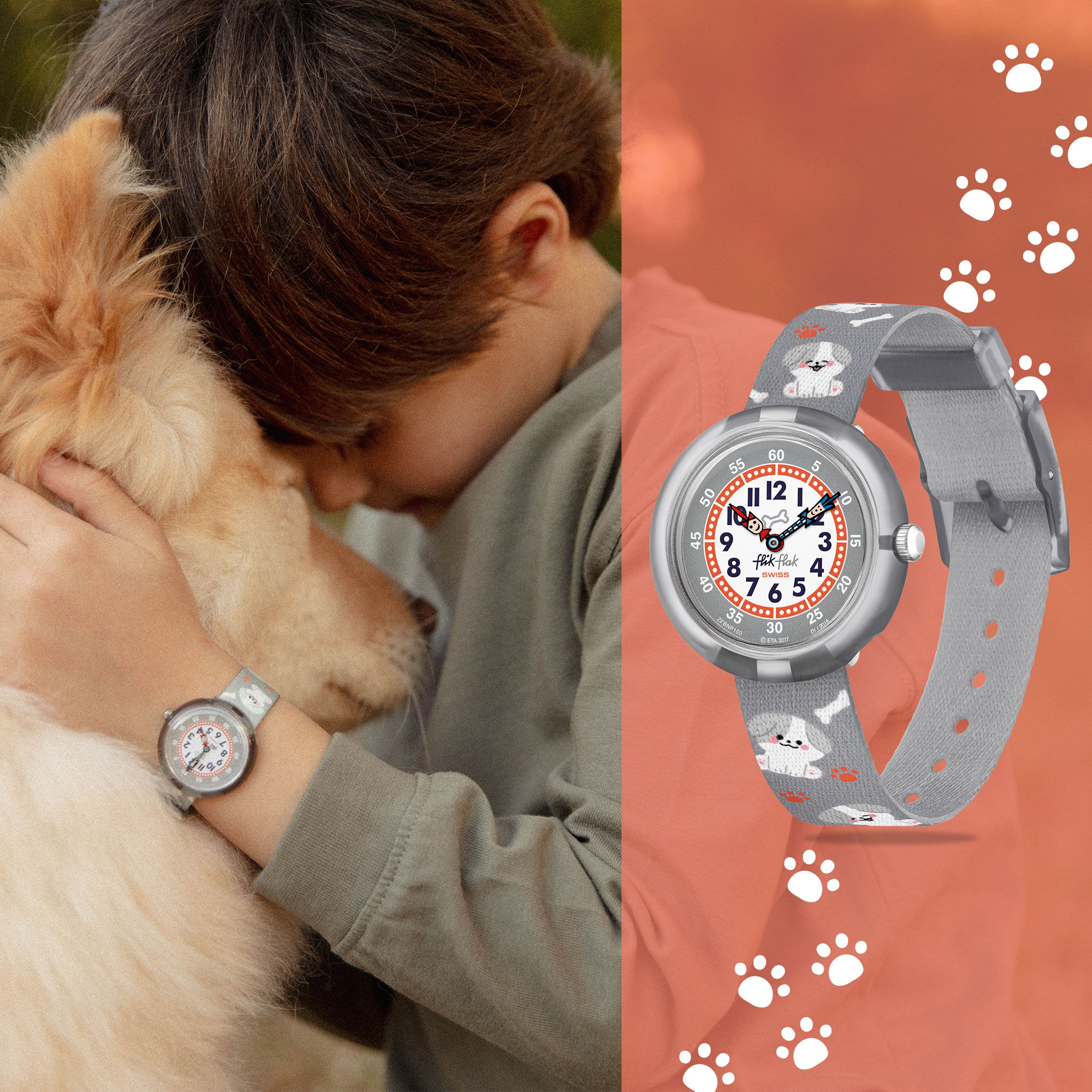 Flik Flak Chinese Zodiac Sign Dog watch for kids