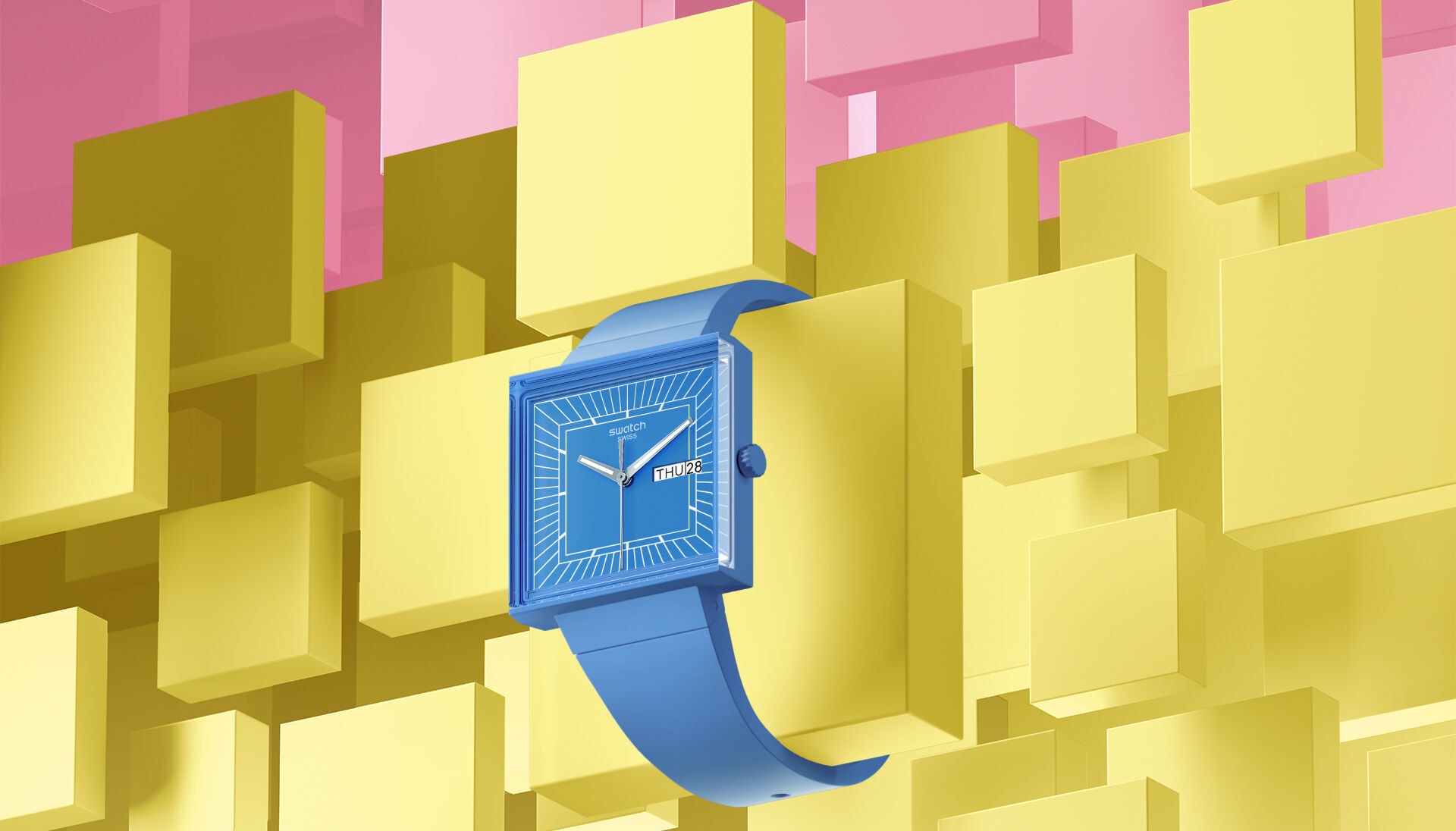 Swatch hotsell square watch