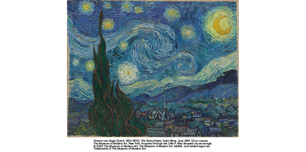 THE STARRY NIGHT BY VINCENT VAN GOGH
