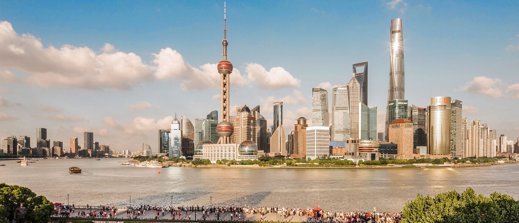View of the Bund in Shanghai View of the Bund in Shanghai