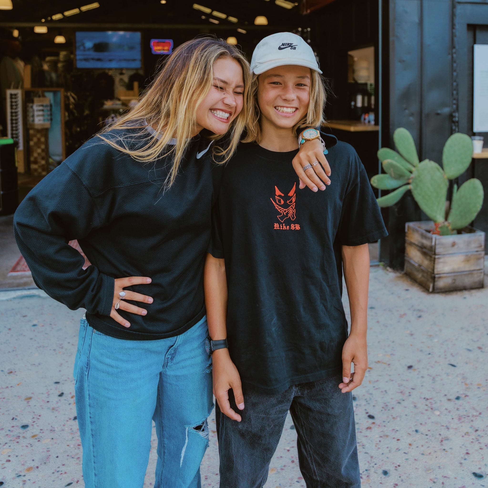 Sky Brown and her brother Ocean Brown