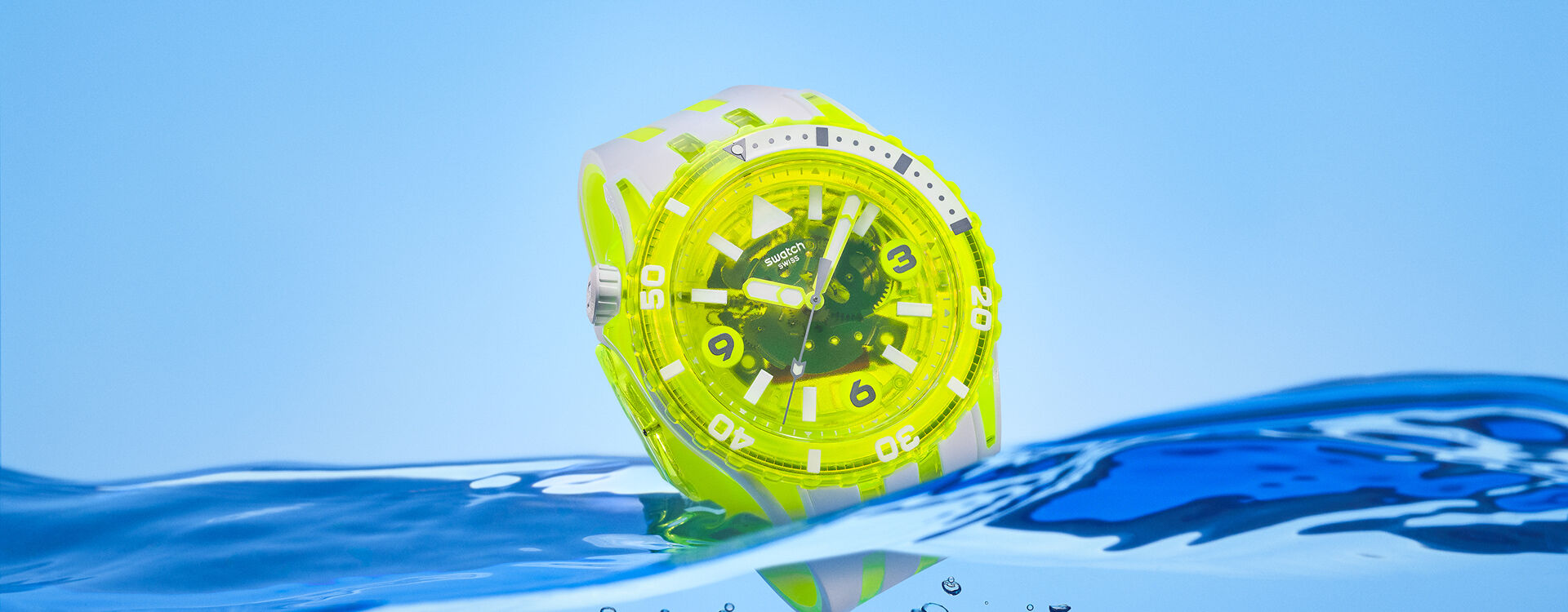 SWATCH SCUBAQUA - EGG YOLK SSCU09J100