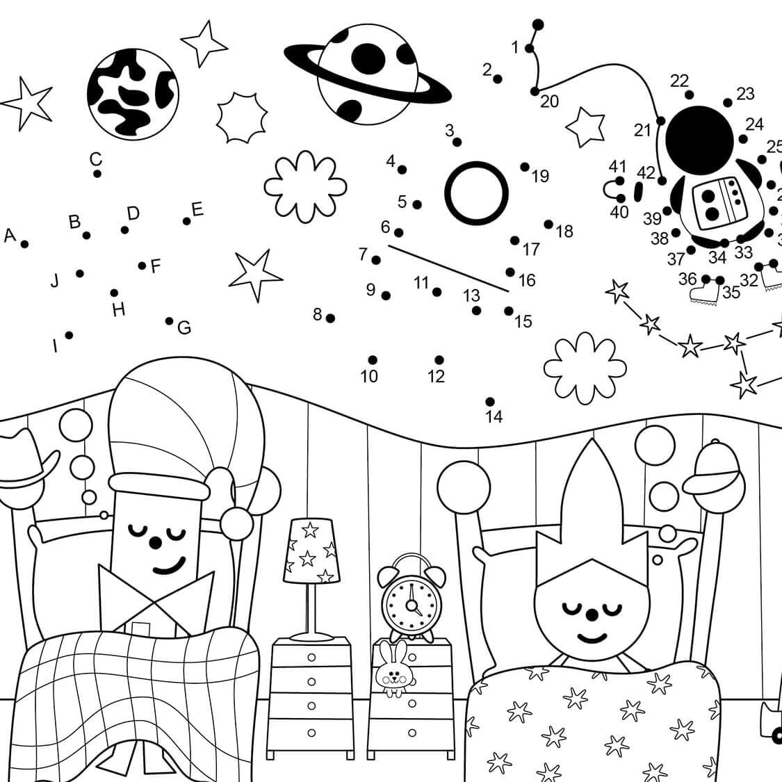 Coloring Sheet bedtime