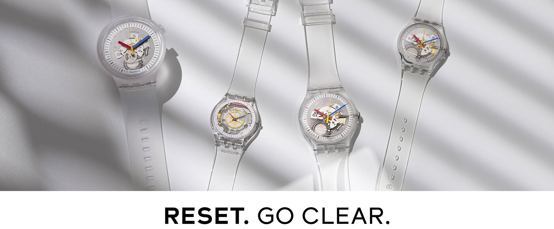 Reloj de pulso transparente 2025
