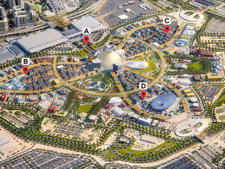 Expo Dubai 2020 map