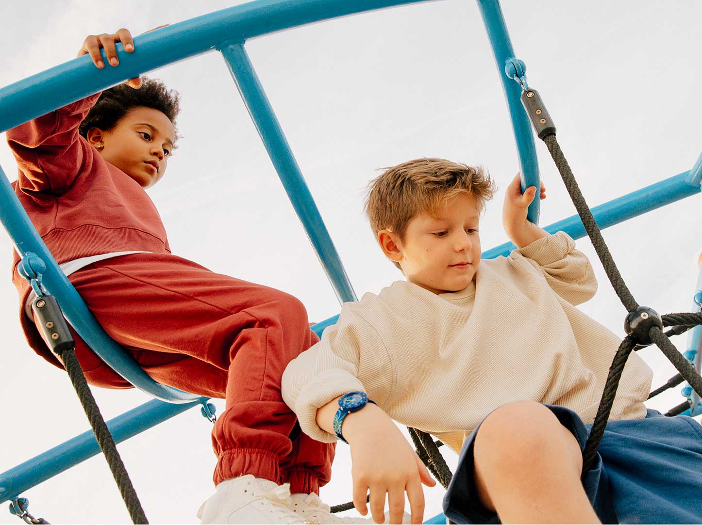 Kids wearing Flik Flak watches